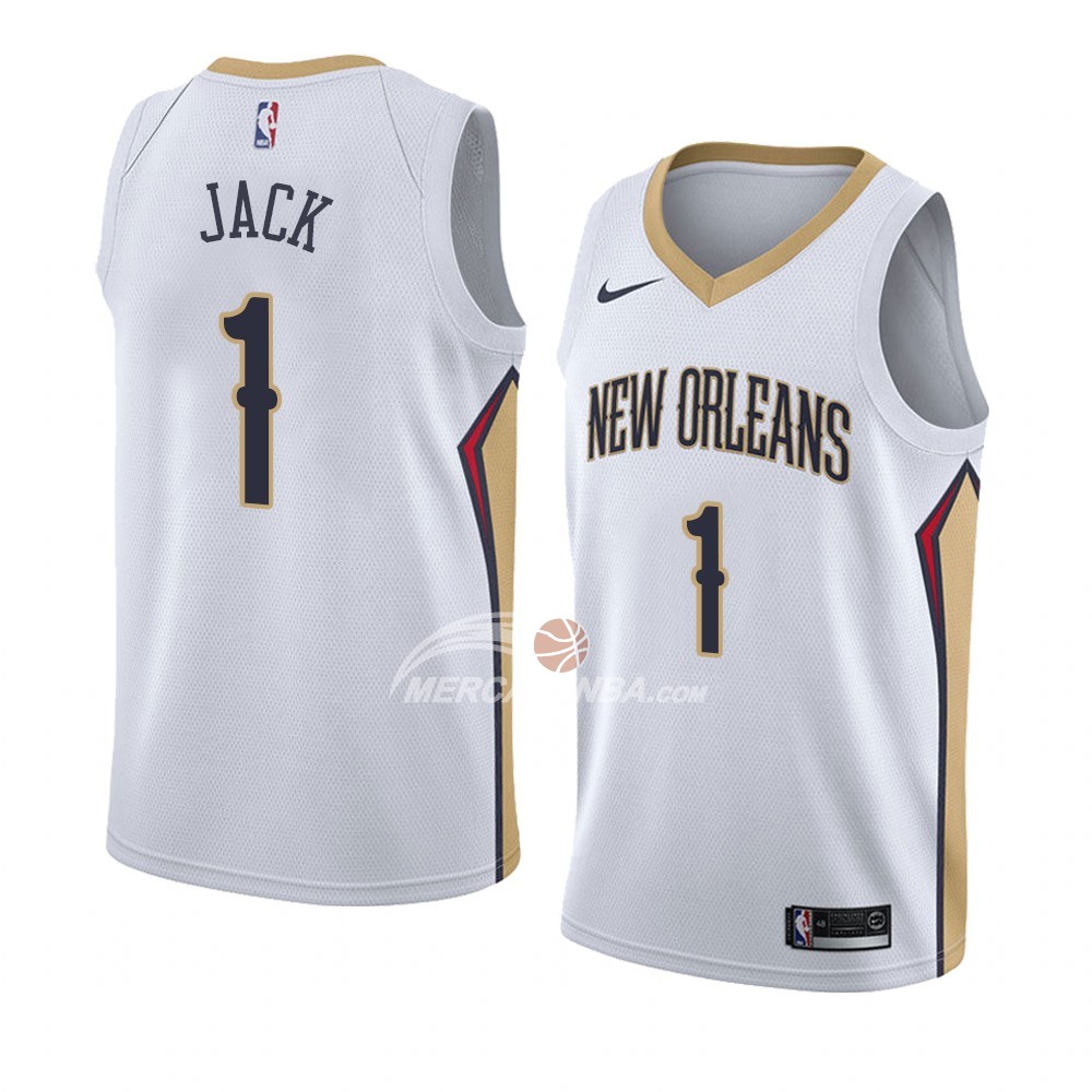 Maglia New Orleans Pelicans Jarrett Jack Association 2018 Bianco